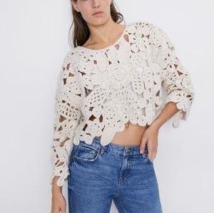Zara crochet sweater